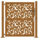  Brama ogrodowa 105x105 cm Stal nierdzewna Wzór liścia Lumarko! Lumarko!