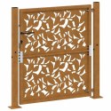  Brama ogrodowa 105x105 cm Stal nierdzewna Wzór liścia Lumarko! Lumarko!