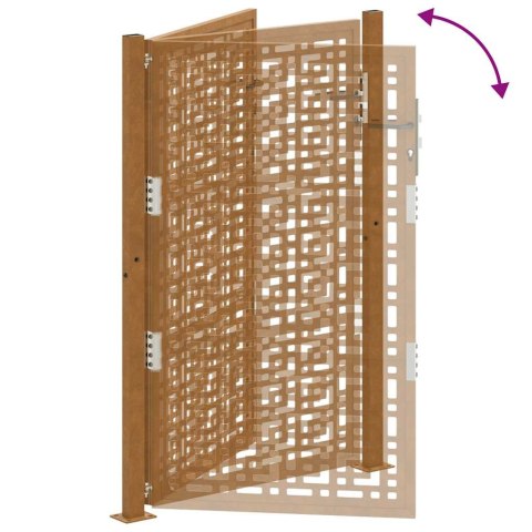 Brama ogrodowa 105x155 cm Stal nierdzewna Krzyż wzór Lumarko! Lumarko!
