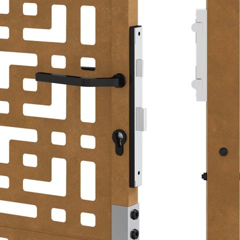 Brama ogrodowa 105x155 cm Stal nierdzewna Krzyż wzór Lumarko! Lumarko!