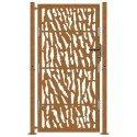  Brama ogrodowa 105x180 cm Stal nierdzewna Wzór śladu Lumarko! Lumarko!