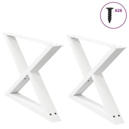  Nogi do stolika kawowego 2 szt. Białe 70x(42-43,3) cm Stal Lumarko! Lumarko!