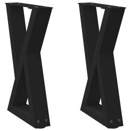  Nogi do stolika kawowego 2 szt. Czarne 28x(42-43,3) cm Stal Lumarko! Lumarko!
