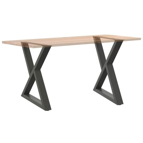  Nogi do stołu jadalnego 2 szt. Antracyt 70x(72-73,3) cm Stal Lumarko! Lumarko!