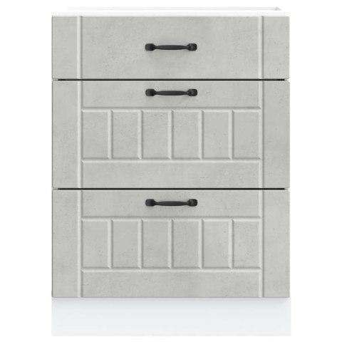  Szafka kuchenna dolna „Lucca" Betonowa szarość Drewno klejone Lumarko! Lumarko!