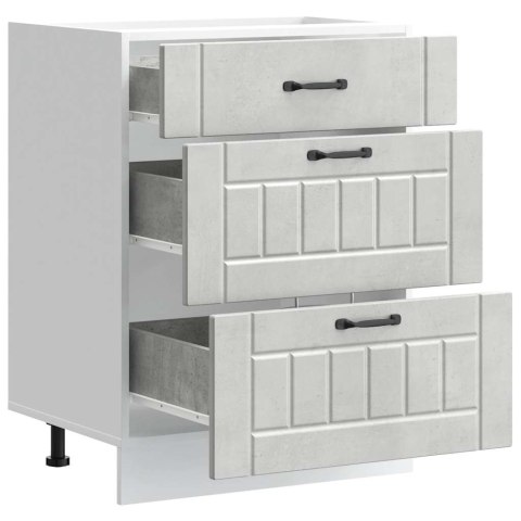  Szafka kuchenna dolna „Lucca" Betonowa szarość Drewno klejone Lumarko! Lumarko!