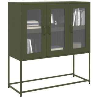  Szafka, oliwkowa, 100,5x39x107 cm, stal walcowana na zimno Lumarko! Lumarko!