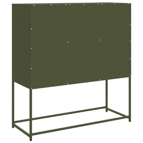 Szafka, oliwkowa, 100,5x39x107 cm, stal walcowana na zimno Lumarko! Lumarko!