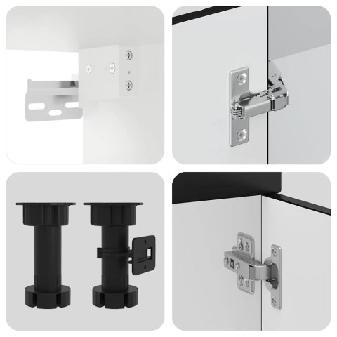  Zestaw szafek kuchennych, Kalmar, 11-częściowy, czarna Lumarko! Lumarko!