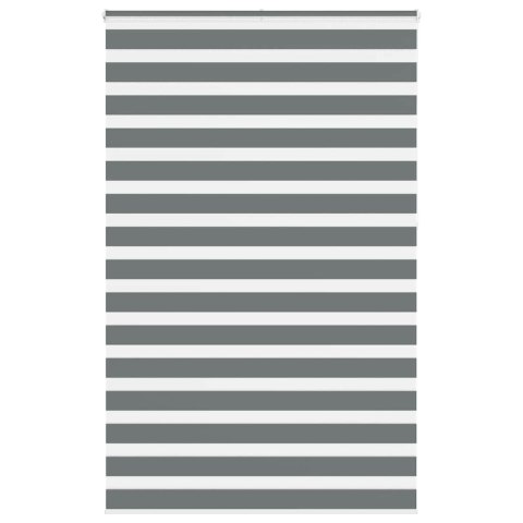 Roleta zebra, ciemnoszara, szerokość tkaniny 140,9cm, poliester Lumarko! Lumarko!