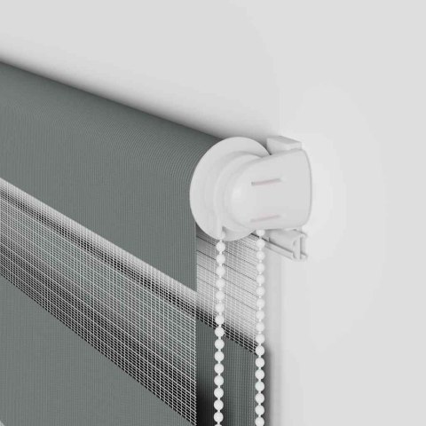  Roleta zebra, ciemnoszara, szerokość tkaniny 75,9 cm, poliester Lumarko! Lumarko!