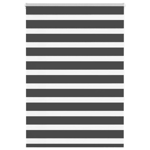 Roleta zebra, czarna, szerokość tkaniny 105,9cm, poliester Lumarko! Lumarko!