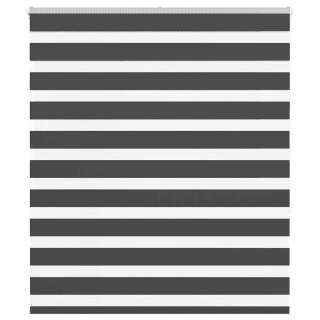  Roleta zebra, czarna, szerokość tkaniny 120,9cm, poliester Lumarko! Lumarko!