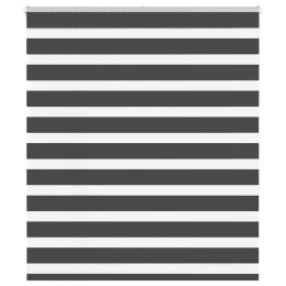 Roleta zebra, czarna, szerokość tkaniny 130,9cm, poliester Lumarko! Lumarko!