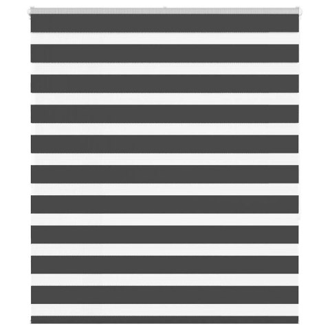  Roleta zebra, czarna, szerokość tkaniny 130,9cm, poliester Lumarko! Lumarko!