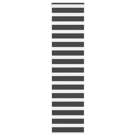 Roleta zebra, czarna, szerokość tkaniny 60,9 cm, poliester Lumarko! Lumarko!