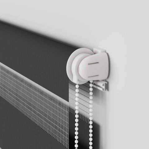  Roleta zebra, czarna, szerokość tkaniny 60,9 cm, poliester Lumarko! Lumarko!