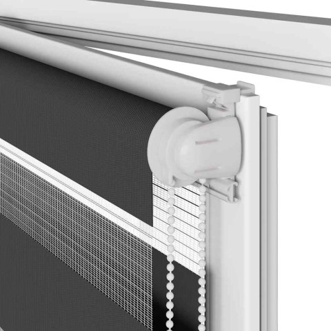  Roleta zebra, czarna, szerokość tkaniny 70,9 cm, poliester Lumarko! Lumarko!