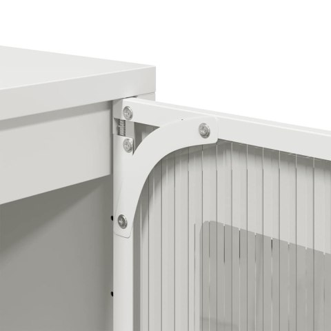  Komoda Biała 36x39x107 cm Stal walcowana na zimno Lumarko! Lumarko!