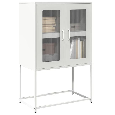 Komoda biała 68x39x107 cm stal Lumarko! Lumarko!