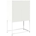 Komoda biała 68x39x107 cm stal Lumarko! Lumarko!