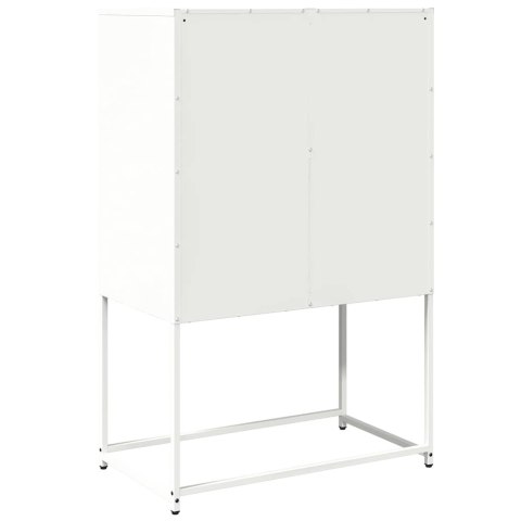 Komoda biała 68x39x107 cm stal Lumarko! Lumarko!