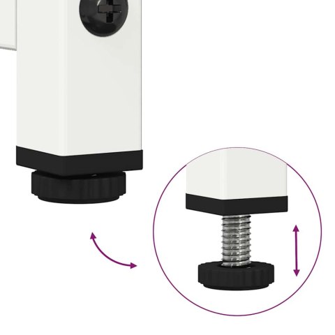 Komoda biała 68x39x107 cm stal Lumarko! Lumarko!