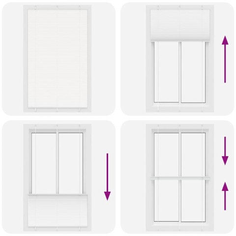 Roleta plisowana biała 120x200 cm Szerokość tkaniny 119,4 cm Lumarko! Lumarko!