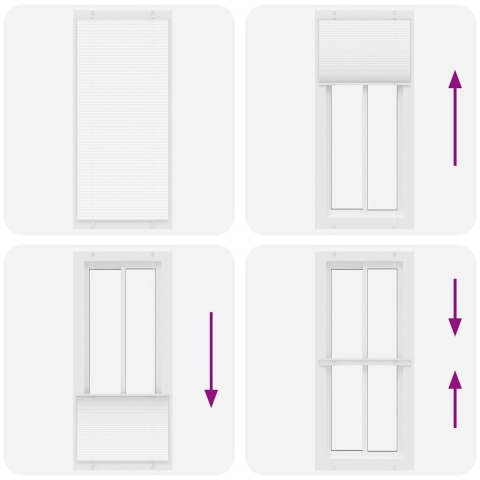 Roleta plisowana biała 85x200 cm Szerokość tkaniny 84,4 cm Lumarko! Lumarko!