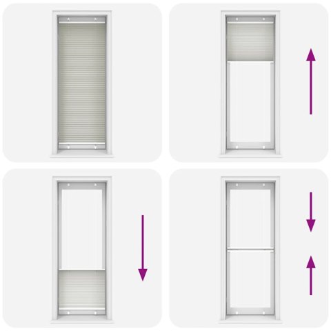 Roleta plisowana jasnoszara 80x200 cm Szerokość tkaniny 79,4 cm Lumarko! Lumarko!