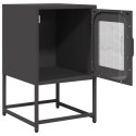  Szafka nocna Czarna 36x39x60,5 cm Stal walcowana na zimno Lumarko! Lumarko!