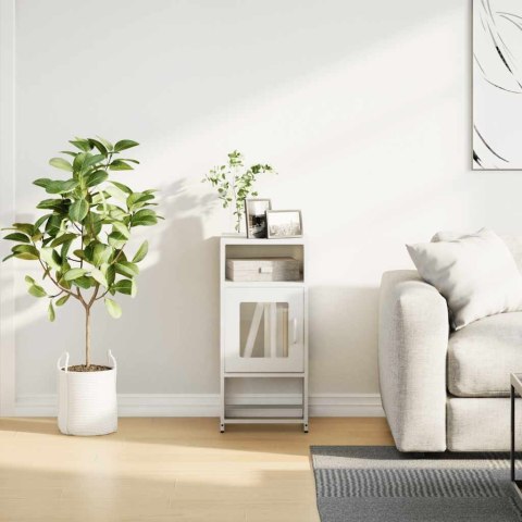 Szafka nocna, biała, 36x39x78 cm, stal walcowana na zimno Lumarko! Lumarko!