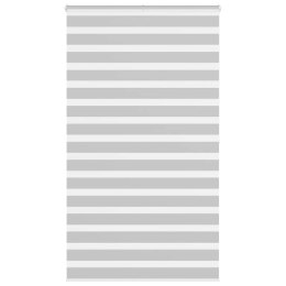  Roleta zebra, jasnoszara, szerokość tkaniny 130,9cm, poliester Lumarko! Lumarko!