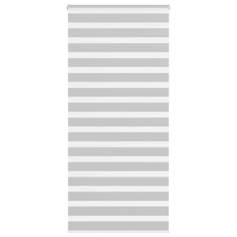 Roleta zebra, jasnoszara, szerokość tkaniny 95,9 cm, poliester Lumarko! Lumarko!