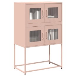  Komoda wysoka różowa 68x39x107 cm stalowa Lumarko! Lumarko!