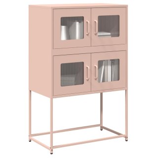  Komoda wysoka różowa 68x39x107 cm stalowa Lumarko! Lumarko!