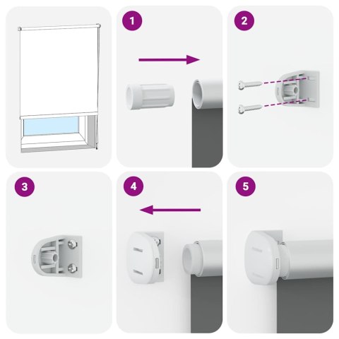  Roleta zaciemniająca czarny 100x210 cm Szerokość tkaniny 95,7cm Lumarko! Lumarko!