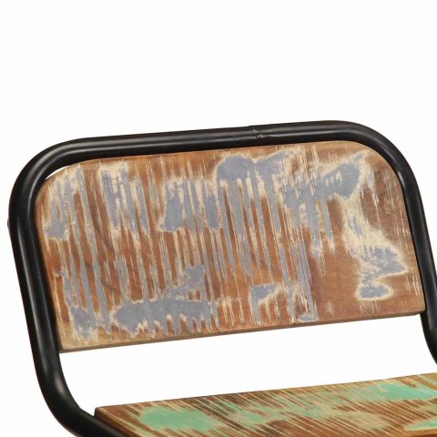  Hokery barowe 4 szt. 46x35,5x70 cm Drewno lite odzyskane Lumarko! Lumarko!