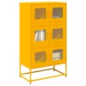 Komoda wysoka Musztardowo-żółta 68x39x123 cm Stal Lumarko! Lumarko!