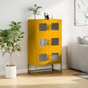 Komoda wysoka Musztardowo-żółta 68x39x123 cm Stal Lumarko! Lumarko!