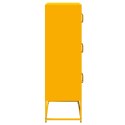 Komoda wysoka Musztardowo-żółta 68x39x123 cm Stal Lumarko! Lumarko!