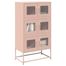  Komoda wysoka różowa 68x39x123 cm stalowa Lumarko! Lumarko!