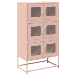  Komoda wysoka różowa 68x39x123 cm stalowa Lumarko! Lumarko!