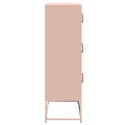  Komoda wysoka różowa 68x39x123 cm stalowa Lumarko! Lumarko!
