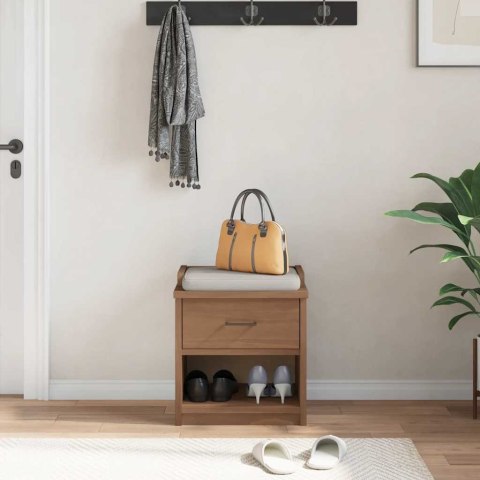  Ławka do przedpokoju "SANDNES" 45x40x50 cm lite drewno sosnowe Lumarko! Lumarko!