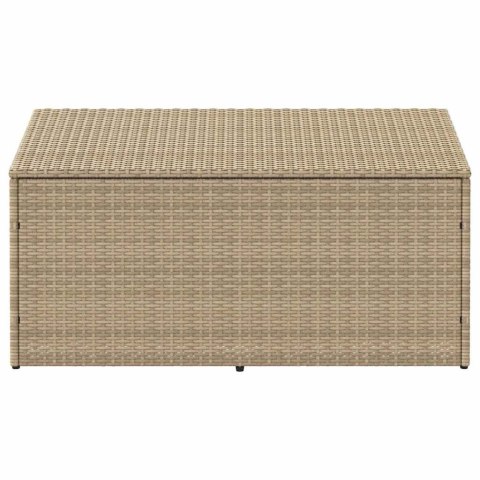  Skrzynia ogrodowa beżowa 110x50x58 cm polirattan Lumarko! Lumarko!