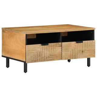  Stolik kawowy Brązowy 80x54x40 cm Drewno lite Mango Lumarko! Lumarko!