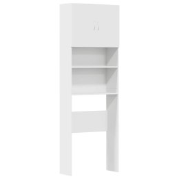 Szafka pod pralkę Biała 64x24x190 cm Drewno klejone Lumarko! Lumarko!