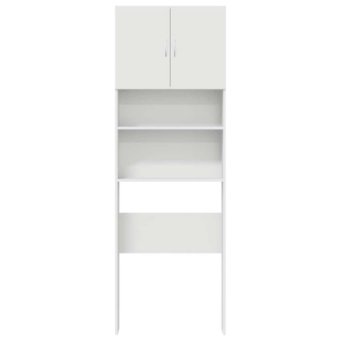  Szafka pod pralkę Biała 64x24x190 cm Drewno klejone Lumarko! Lumarko!