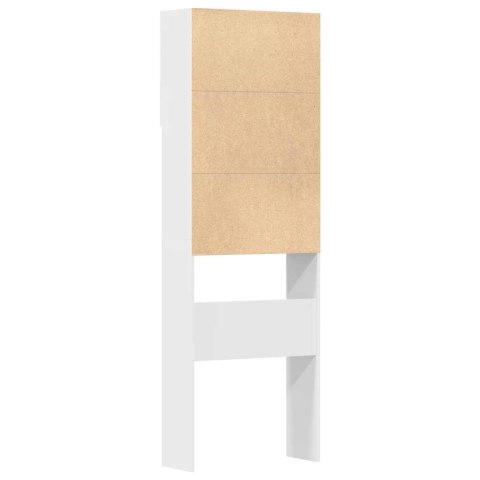  Szafka pod pralkę Biała 64x24x190 cm Drewno klejone Lumarko! Lumarko!